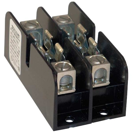 MERSEN 30307T Open Fuse Block, T UL Class, 300V AC/DC Volt Rating, 2 Poles, Box