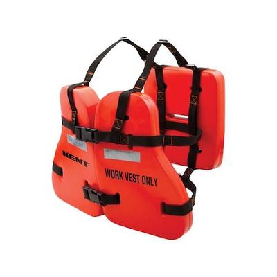 KENT SAFETY 151200-200-005-13 LifeJacket,Adult,Oversize,17.5lb,Foam,OR