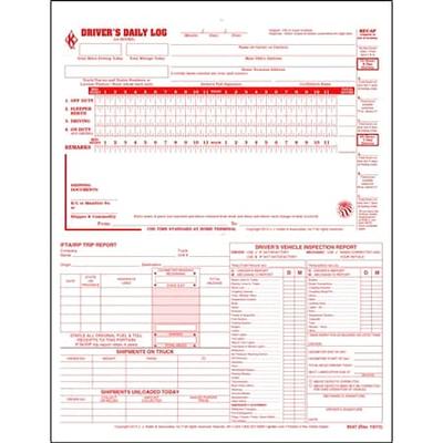 JJ KELLER 8547 Drivers Logbook 5 In 1,Carbonless,PK31