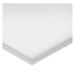 ZORO SELECT BULK-PS-UHMW-196 White UHMW Polyethylene Rectangle Stock 48" L x