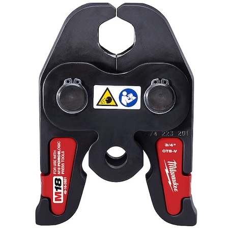MILWAUKEE TOOL 49-16-2651 3/4" CTS-V Press Jaw for M18 FORCELOGIC Press Tools