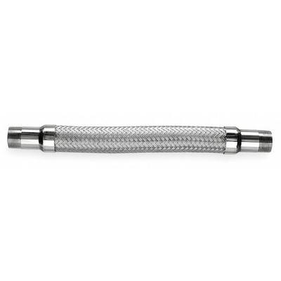HOSE MASTER G200SM120 Flexible Metal Hose Assembly, 2 in ID x 12 in L, MNPT x