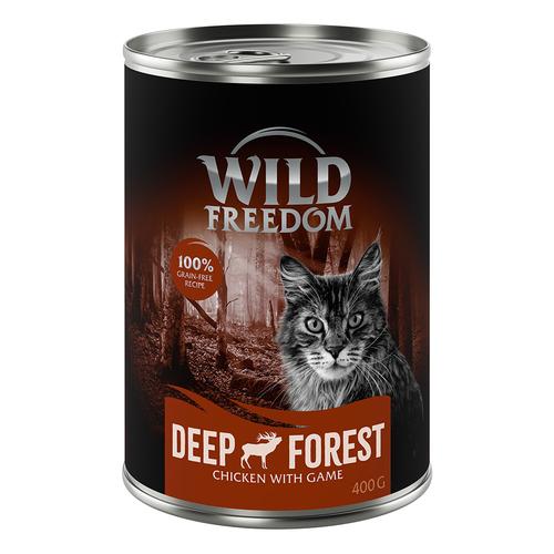 10 € Cyber-Rabatt erbeuten! 24 x 400 g Wild Freedom Nassfutter - Deep Forest - Wild & Huhn