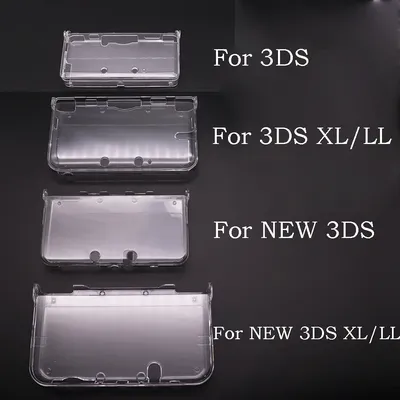 TingDong-Coque rigide de protection transparente pour console Nintendo New 3DS / 3DS XL LL en