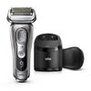 Braun Electric Razor for Men Series 9 9385cc Electric Shaver Pop-Up Precision Trimmer Rechargeable Cordless Foil Shaver Clean & Charge Station and Leather Travel Case Graphite 9385cc Graphite