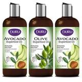 DURU Superfood Avocado & Olive Oil Body Wash - Gentle Cleansing Bodywash Moisturizing Body Wash Sensitive Skin Body Wash Shower Gel Body Wash for Women and Men Plant Based Skin Care Products - 3 Pack