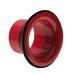Bass Drum Enhancer ABS Rubber Bass Drum Kick Enhancer with Black Port Hole Protector Mic Hole Drum Head Red