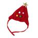 EQWLJWE Green Santa Dog Hat Dog Costume Christmas Hat for Cats Puppy Dog Cap Adjustable Christmas Tree Hat Pet Hat Dog Headband Cute Small Dogs Head Accessories Headdress