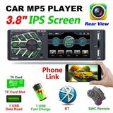3.8 IPS screen BT RMVB MP5 Radio Player FM Radio with Dynamic Rear View Camera