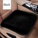 Soft Front Chair Winter Anti-slip Seat Protector Car Cushion imitation rabbit fur Car Seat Cover BLACK