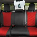 FH Group Custom Fit Neoprene Waterproof Truck Car Seat Cover for 2019-2023 GMC Sierra 1500 2500HD 3500HD Base SLE Red Rear Set Seat Covers with Air Freshener