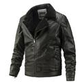 Men s Winter Lamb Velvet Leather Jacket Plus Velvet Warm Jacket Motorcycle Jacket