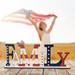 Patriotic Wooden Standing Letter Tabletop Ornaments Home Decoration FAMILY PEACE GLORY FREEDOM USA