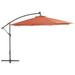 Anself Cantilever Umbrella with Aluminum Pole Folding Beach Umbrella for Garden Patio Backyard Terrace Poolside Supermarket 137.8 x 110.2 Inches (Diameter x H)