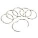 Uxcell 1.8 OD 1.5 ID Loose Leaf Rings Binder Ring Steel for Book DIY Scrapbook Notebook Silver 36 Pack