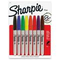 Sharpie-1PK Sharpie Fine Point Permanent Marker - Fine Marker Point - Assorted Alcohol Based Ink - 8 / Pack