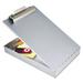 Saunders-1PK Redi-Rite Aluminum Storage Clipboard 1 Clip Capacity Holds 8.5 X 11 Sheets Silver