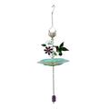 Solar Powered Birds Bath for Outside Hanging Beautiful Solar Birds Feeder Solar Powered Birds Bath Wild Birds Feeder Beautiful For Yard Garden Outside Birds Feeder