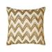 Decorative Beige 24 x24 (60x60 cm) Throw Pillows Linen Chevron & Beaded Throw Pillows For Couch Geometric Pattern Modern Style - Chevron Orel