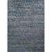 Ahgly Company Machine Washable Indoor Rectangle Industrial Modern Dark Blue Grey Blue Area Rugs 2 x 3