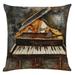 Decorative Pillows for Bed Pillowcases 18x18 Throw Pillows Decorative Throw Pillows Musical Instrument Cotton Linen Sofa Waist Cushion Cover Case Home Living Room Sofa Bedroom Modern Vintage