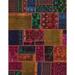 Ahgly Company Indoor Rectangle Abstract Burgundy Red Oriental Area Rugs 5 x 8