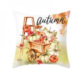 Set of 2 Thanksgiving Day Decorative Geometric PatternsThrow Pillow Covers Cushion Case for Farmhouse Home Holiday Decor
