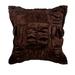 Pillow Cover Decorative Pillow Covers 18x18 inch (45x45 cm) Brown Satin Throw Pillow Covers Handmade Pillow Covers Solid Color Throw Pillow Covers Contemporary - Dreamy Brown