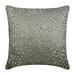 Decorative Throw Pillow Cover Accent Pillow Couch Sofa Bed 22x22 Silver Silk Pillow Cover Silver Sequins Embroidered Silver Pillow Cover 22x22 inch (55x55 cm) Modern - Silver Wedding