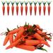 Hanging Ornaments Carrots 6 Artificial Glitter Inch Easter Easter Carrot Foam Home Decor Rocking Ornament Car Hanging Decorations for Women Door Curtain Beads Ornament Hangers String