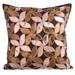 Pillow Case With Zipper Euro Sham Cover Pillow Covers 24x24 inch (60x60 cm) Brown Faux Leather Throw Pillow Covers Handmade Pillow Covers Contemporary Abstract - Cake & Pie
