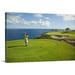 Great BIG Canvas | Hawaii Lanai Man Playing Golf At The Challenge At Manele Golf Course Canvas Wall Art - 30x20