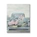 Stupell Industries Varied Floral Blossoms Vintage Countryside Pickup Truck Painting Gallery Wrapped Canvas Print Wall Art Design by White Ladder