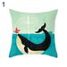 Anvazise Ocean Starfish Mermaids Sea Turtle Soft Cushion Cover Pillow Case Home Decor