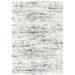 SAFAVIEH Fontana Shag Darian Abstract Plush Area Rug Ivory/Teal 2 3 x 4