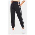 Athleta Pants & Jumpsuits | Athleta Side Stripe Metro Track Drawstring Black White Zip Pocket Knit Jogger S | Color: Black/White | Size: S