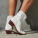 Free People Shoes | Free People New Frontier Western Boot | Color: White | Size: 9.5