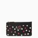 Kate Spade Bags | Kate Spade Staci Glimmer Dot Small Slim Cardholder Card Case Wallet, Black Nwt | Color: Black/Pink | Size: Os