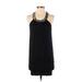 Express Casual Dress - Shift Halter Sleeveless: Black Print Dresses - Women's Size X-Small