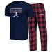 Men's Concepts Sport Navy/Red Atlanta Braves Badge T-Shirt & Pants Sleep Set
