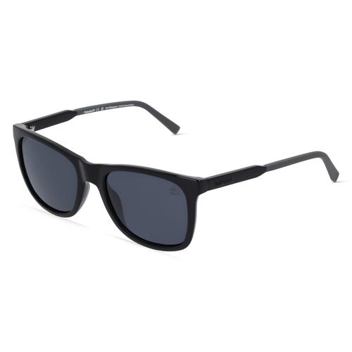 Timberland TB9255 Herren-Sonnenbrille Vollrand Eckig Bio-Acetat-Gestell, schwarz