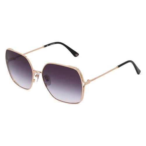 Nina Ricci NRISNR301 Damen-Sonnenbrille Vollrand Achteckig Metall-Gestell, gold