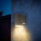 Wandleuchte PACO HOME "LUSIWA" Lampen Gr. Höhe: 9,6 cm, silberfarben LED Außenwandleuchte Außenwandleuchten