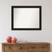 Red Barrel Studio® Manhattan Black Bathroom Vanity Non-Beveled Wall Mirror Metal | 26 H x 32 W in | Wayfair 12E8C61460D64F0E9788E04D363DB328