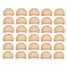 Stocking Wig Caps 24pcs Stretchy Nylon Wig Caps Stocking Caps For Wigs Wig Caps For Women Man (Light Brown)