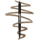 Maybelline TattooStudio Waterproof Eyebrow Pencil Sharpenable Longwear Long Lasting Eyebrow Pencil Defined Brows Pigment Brow Pencil Blonde 1 Count