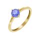 V Ring 375/- Gold Tansanit Blau Glänzend 0,82Ct. (Größe: 052 (16,6))