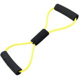 Torubia Pull Rope Band Chest Expander - Multifunction with Handle 8 Word Elastic Home Exercise Resistance Tube Bands for Home Gym Exercise Muscle Training Tubing Pull Rope Yellow