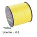 6-80LB Japan Rope Cord Angling Strong Tackle Wire Sea Fishing Line Multifilament Thread 4 Strands YELLOW LINE NO. - 0.8