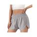 TFFR Women Summer Athletic Shorts Adults Solid Color Pants with Compression Underwear Lining Pockets